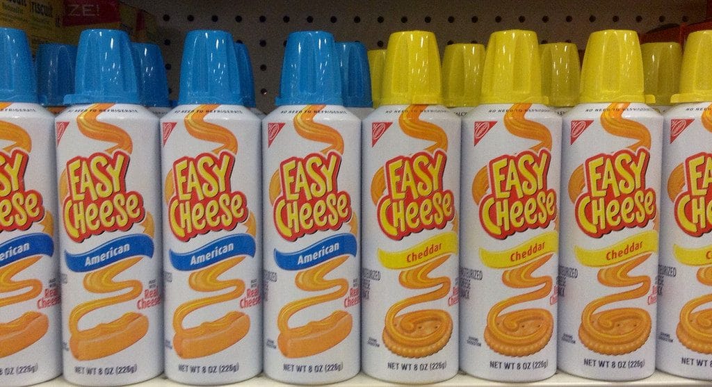 Le fromage en spray