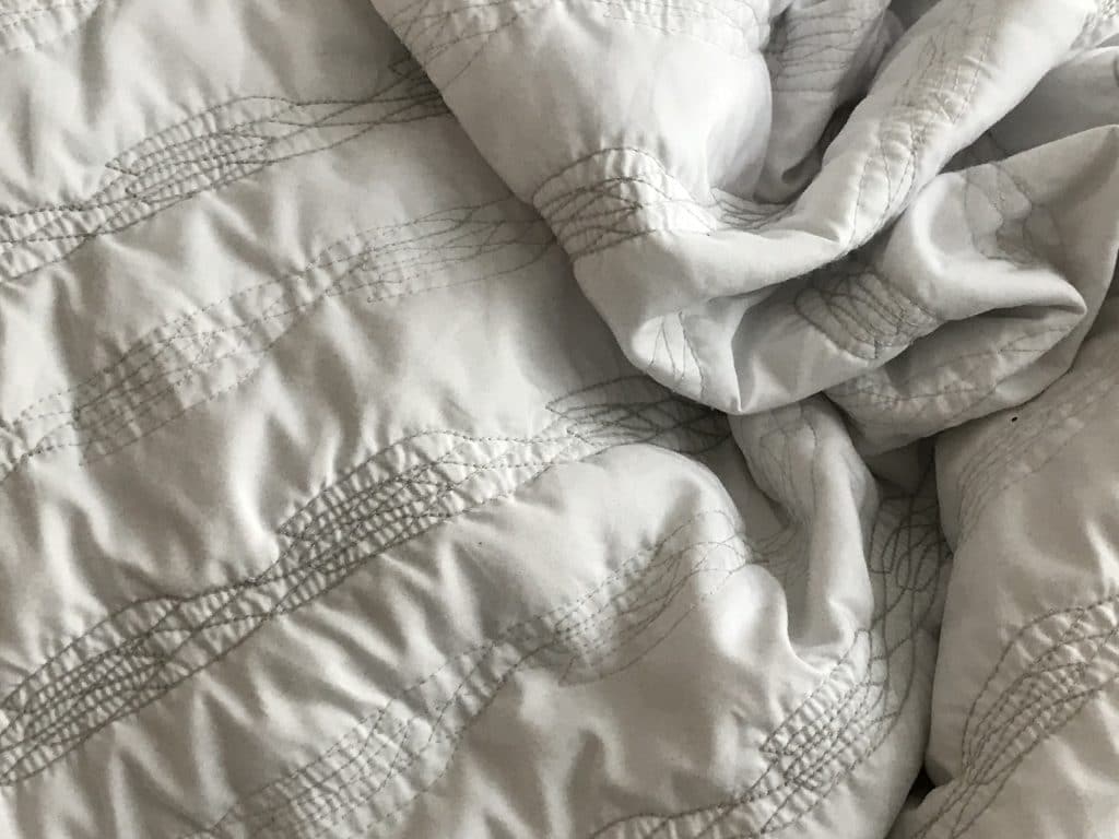 Le garnissage de la couette