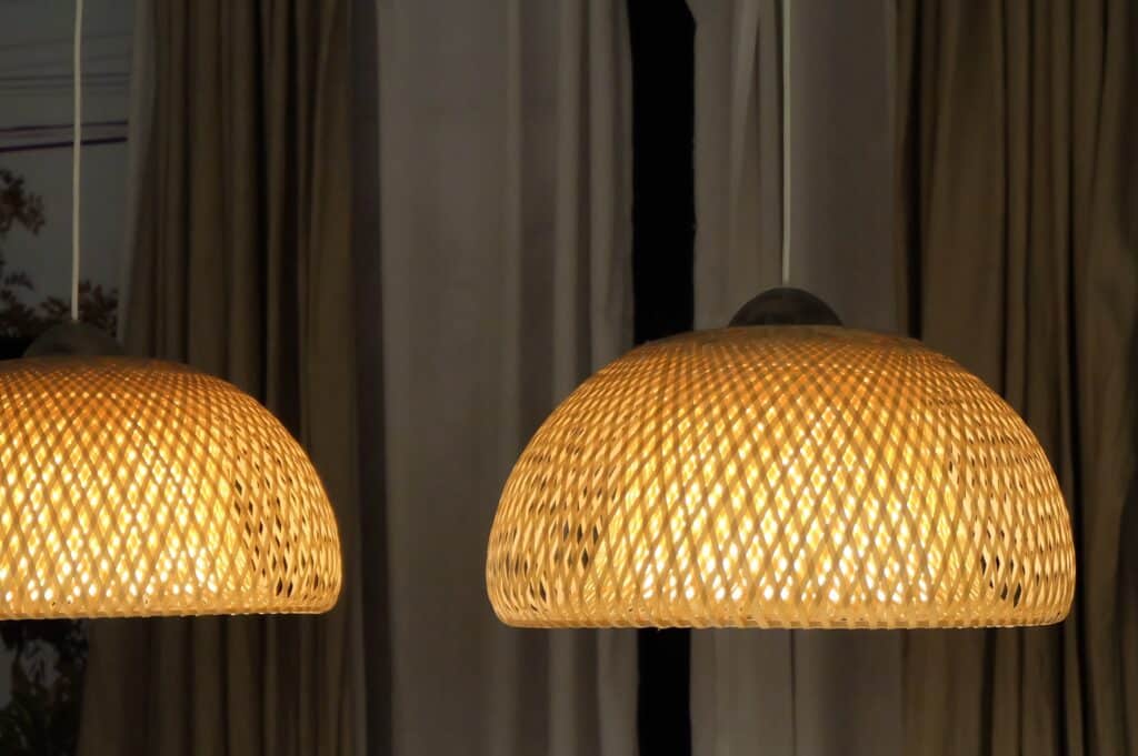 Luminaires en bambou