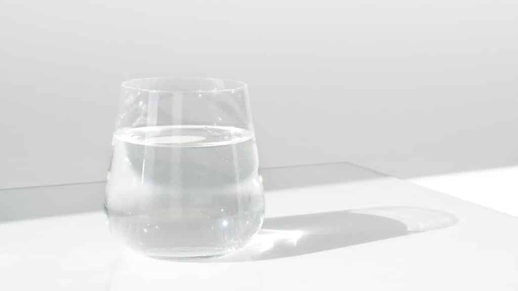 Le verre à eau