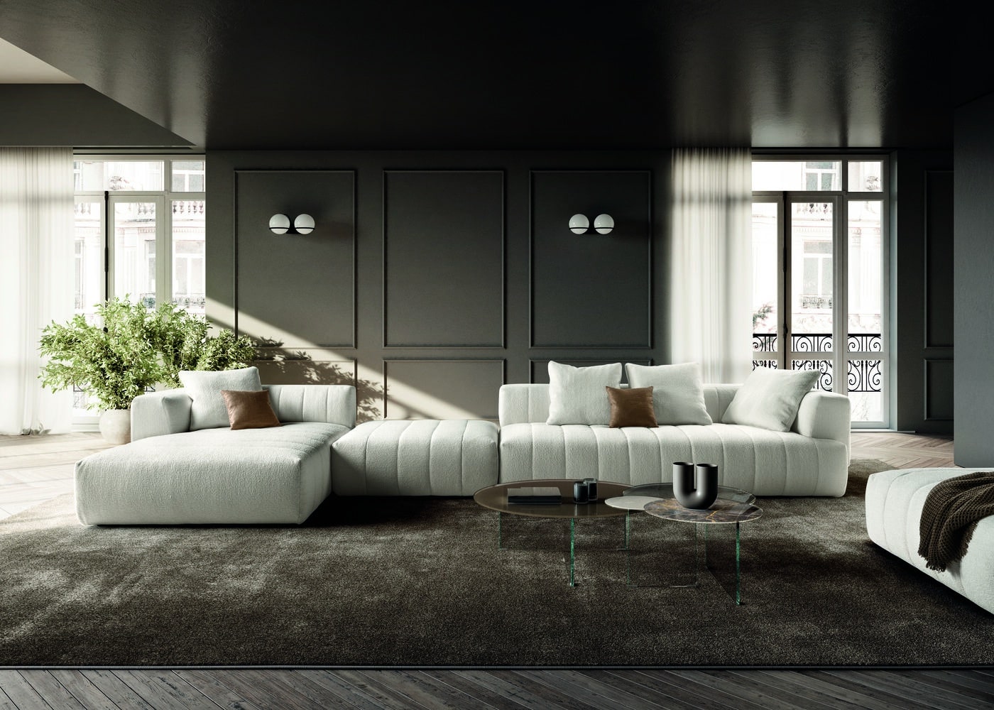 Le design italien pour un salon raffiné : élégance et modularité ...